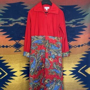 Vintage 1970’s JC Penney Loungewear Maxi Dress. Size Large. Psychedelic. Boho.